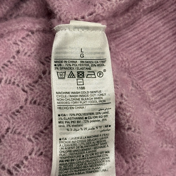 Old Navy Pointelle Sweater - Pink, L - Picture 7 of 7